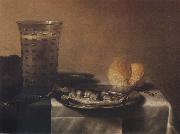 Pieter Claesz Style life with herring painting